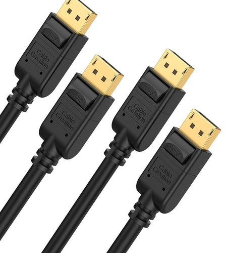 Displayport Cable [10Ft/3M], 4K DP Cable 1.2 Male to Male Support 4K@60Hz, 2K@144Hz Compatible with Computer, Desktop, Laptop, PC, Monitor, Projector,2Pack/Black