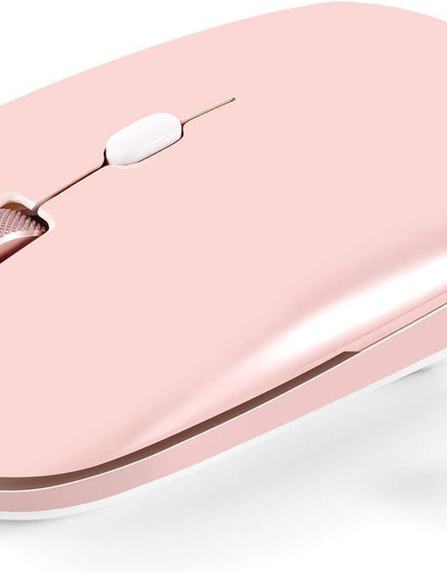 Load image into Gallery viewer, Wireless Flat Mouse, 2.4G Optical Mouse, Computer Mouse for Laptop, PC, Computer, Chromebook, Notebook, Especially Designed for Computer Bags (Pink)
