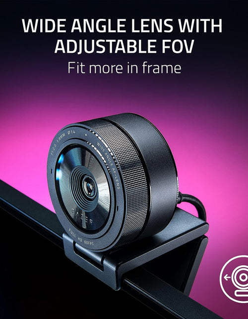 Load image into Gallery viewer, Kiyo Pro Streaming Webcam: Uncompressed 1080P 60FPS - High-Performance Adaptive Light Sensor - Hdr-Enabled - Wide-Angle Lens with Adjustable FOV - Lightning-Fast USB 3.0
