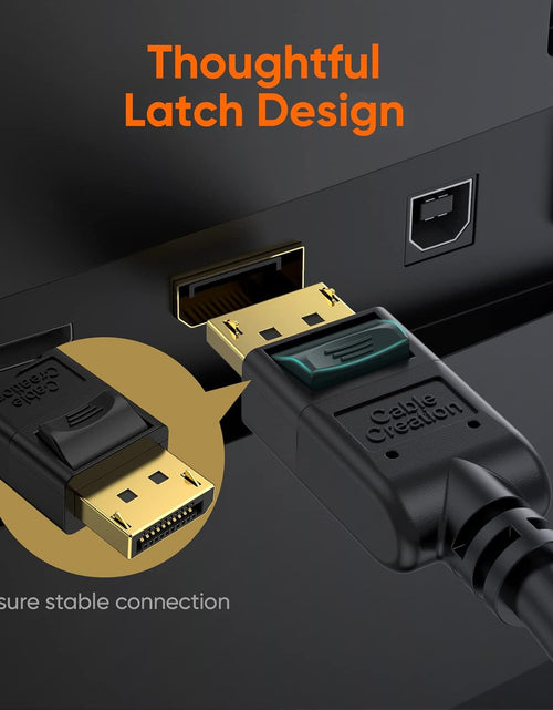 Load image into Gallery viewer, Displayport Cable [10Ft/3M], 4K DP Cable 1.2 Male to Male Support 4K@60Hz, 2K@144Hz Compatible with Computer, Desktop, Laptop, PC, Monitor, Projector,2Pack/Black
