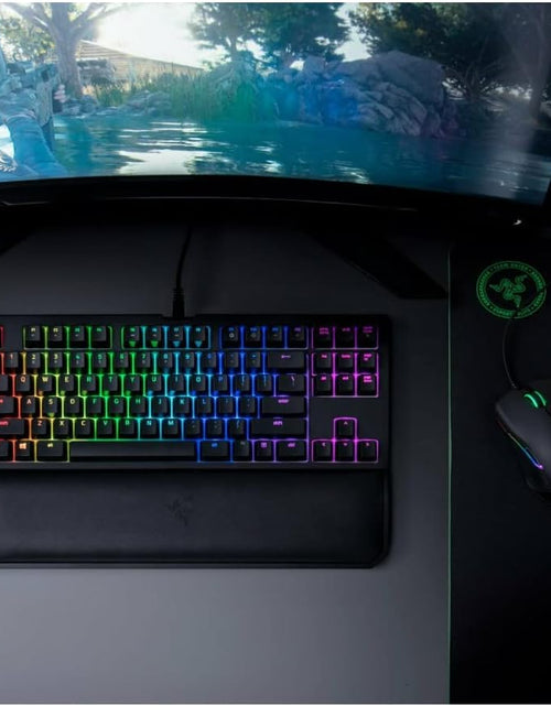 Load image into Gallery viewer, Blackwidow TE Chroma V2 TKL Tenkeyless Mechanical Gaming Keyboard: Orange Key Switches, Tactile &amp; Silent, Chroma RGB Lighting, Magnetic Wrist Rest, Programmable Macros, Classic Black

