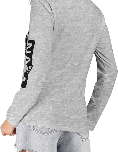 Load image into Gallery viewer, Women Long Sleeve Crew Neck NASA Letter Print NASA Shirt Blouse Sweatshirt
