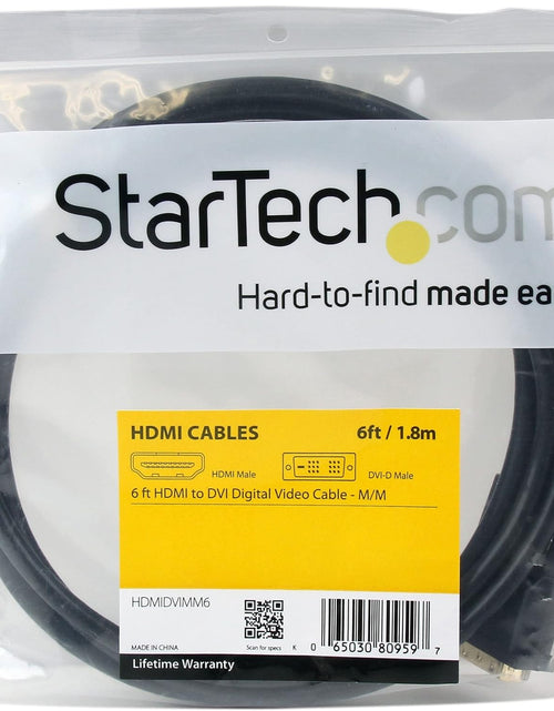 Load image into Gallery viewer, 6Ft HDMI to DVI D Adapter Cable - Bi-Directional - HDMI to DVI or DVI to HDMI Adapter for Your Computer Monitor (HDMIDVIMM6)

