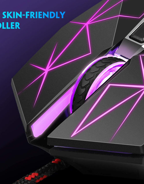 Load image into Gallery viewer, G10 Gaming Mouse Wired, 7 Colors Breathing LED Backlit Gaming Mouse, 6 Adjustable Speeds, Ergonomic Optical Computer Mouse with 7 Buttons for Windows PC Gamers
