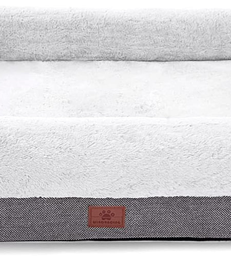 Orthopedic Dog Bed for Large Dogs and Medium Dogs, Dog Sofa Bed with Waterproof Liner Pad and Removable Washable Cover, Dog Mat for Crates and Couch，Puppy Bed, Pet Bed