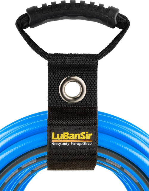 Load image into Gallery viewer, 3 Pack Extension Cord Organizer, 22" Portable Hook and Loop Storage Straps with Grommet Fit Extension Cords, Cables, Ropes, Garden Water Hoses Carrying and Hanging
