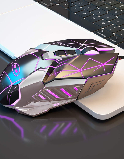 Load image into Gallery viewer, G10 Gaming Mouse Wired, 7 Colors Breathing LED Backlit Gaming Mouse, 6 Adjustable Speeds, Ergonomic Optical Computer Mouse with 7 Buttons for Windows PC Gamers
