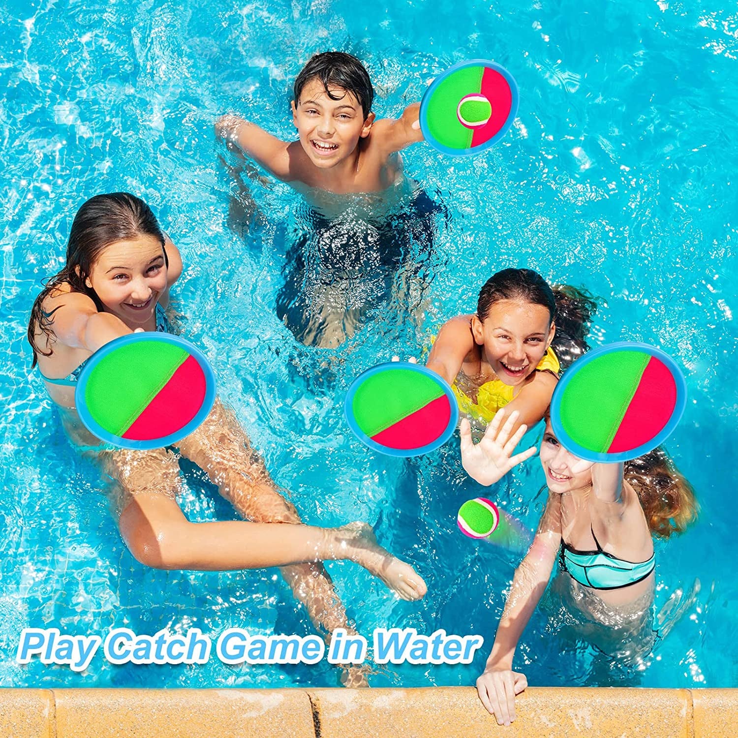 Toss and Catch Ball Game Outdoor Toys for Kids Yard Games Beach Toys outside Games for 3 4 5 6 7 8 9 10 Year Old Boys Girls (Upgraded)
