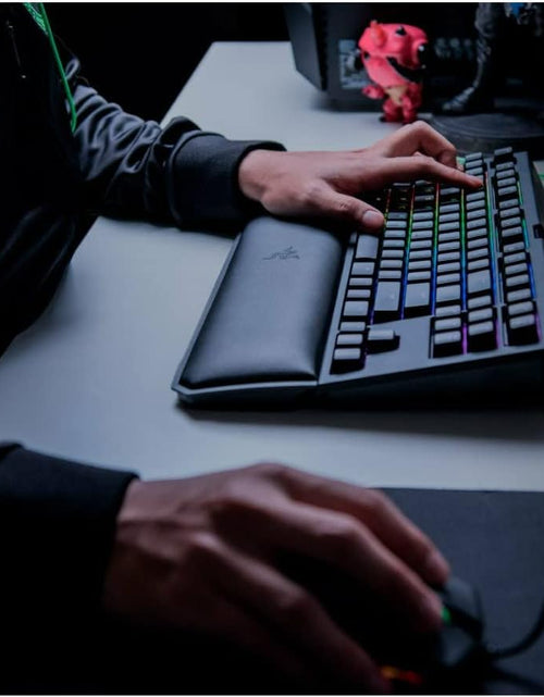 Load image into Gallery viewer, Blackwidow TE Chroma V2 TKL Tenkeyless Mechanical Gaming Keyboard: Orange Key Switches, Tactile &amp; Silent, Chroma RGB Lighting, Magnetic Wrist Rest, Programmable Macros, Classic Black
