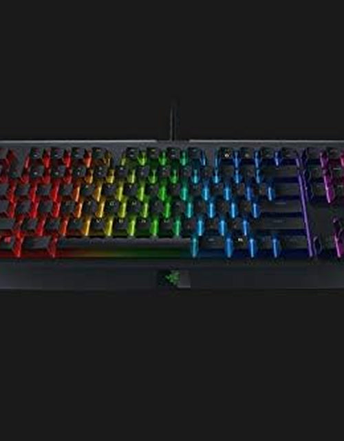 Load image into Gallery viewer, Blackwidow TE Chroma V2 TKL Tenkeyless Mechanical Gaming Keyboard: Orange Key Switches, Tactile &amp; Silent, Chroma RGB Lighting, Magnetic Wrist Rest, Programmable Macros, Classic Black
